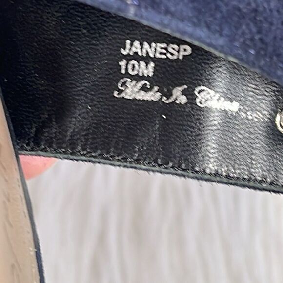 Donald J Pliner Jane SP Black Kid Suede Heels Sz 10 - Picture 5 of 7